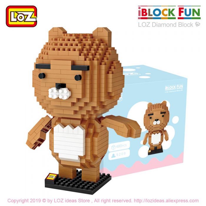 LOZ Diamond Blocks Cartoon Animal Bear Anime Lion Assembly Figure Building Blocks Enlighten Micro Brick Funny 1 - LOZ MALL