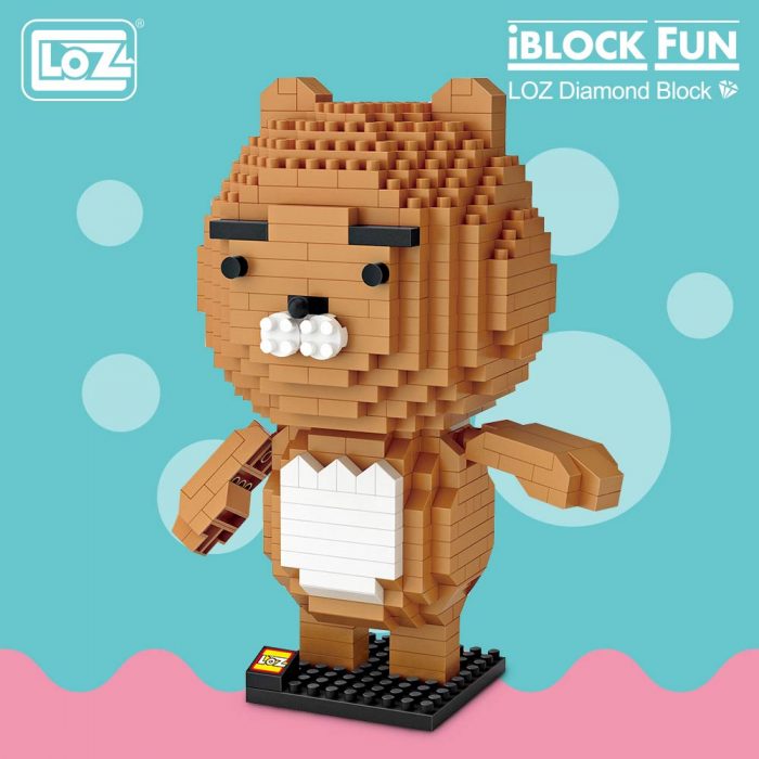 LOZ Diamond Blocks Cartoon Animal Bear Anime Lion Assembly Figure Building Blocks Enlighten Micro Brick Funny - LOZ MALL