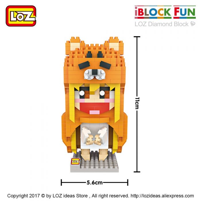 LOZ Diamond Blocks Figure Chibi Cute Kawaii Dolls Mini Japanese Anime Action Figures Acg Toy Assembly 3 - LOZ MALL