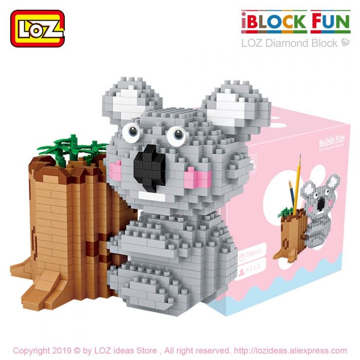 LOZ Diamond Blocks Koala Pen Holder Cute Animal Micro Building Brick Blocks Creative Decompression Toy Children 1 - LOZ MALL