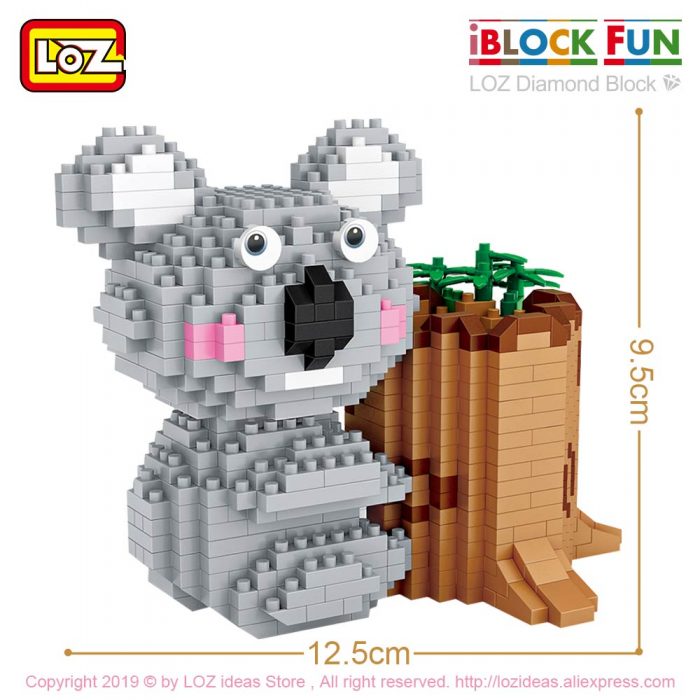 LOZ Diamond Blocks Koala Pen Holder Cute Animal Micro Building Brick Blocks Creative Decompression Toy Children 2 - LOZ MALL