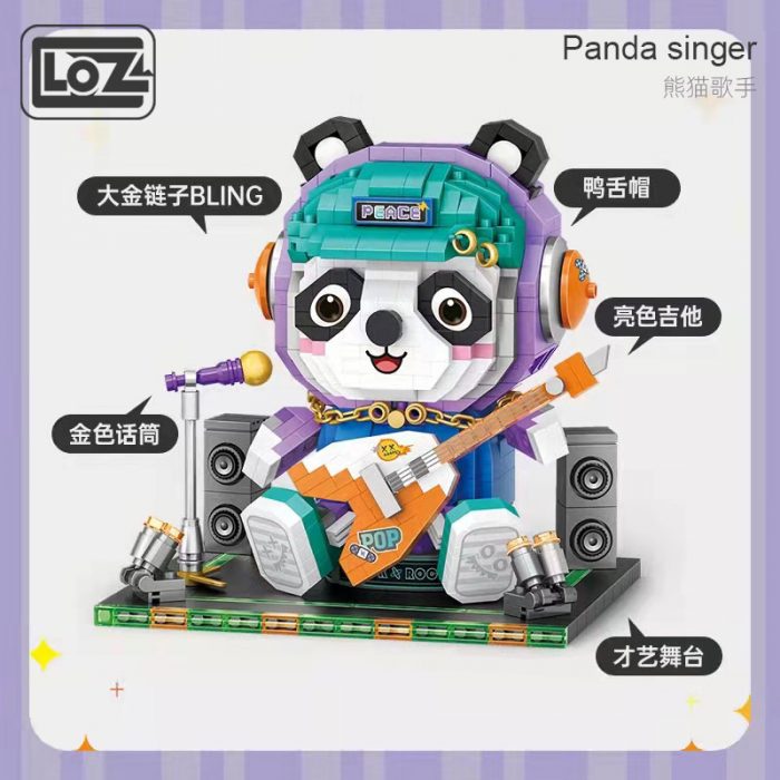 LOZ Dreamer Panda Singer Microparticle Building Blocks Adult Puzzle Assembly Tide Play National Tide Model Toys 1 - LOZ MALL