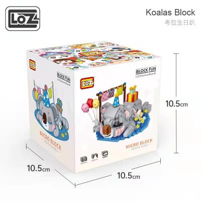 LOZ Lizhi micro particle building blocks koala birthday lying high difficulty cartoon assembled model toy 3 - LOZ MALL