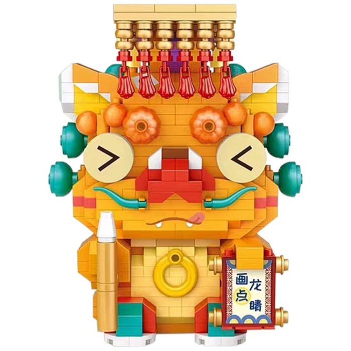 LOZ Lizhi s finishing touch micro drilling particles the national tide the zodiac dragon the difficult 4 - LOZ MALL