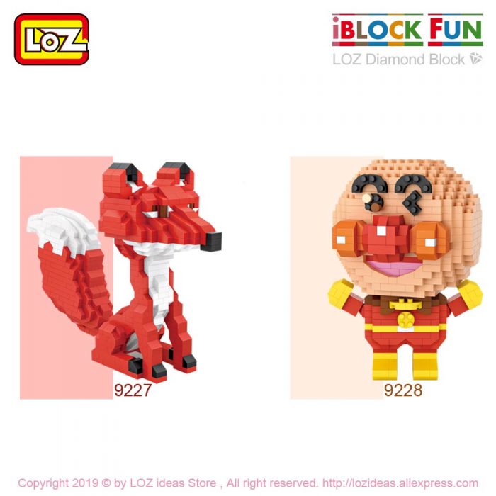 LOZ Micro Blocks Diamond Bricks Anpanman Red Fox Cartoon Character Anime Action Figures DIY Assembly Toys 1 - LOZ MALL