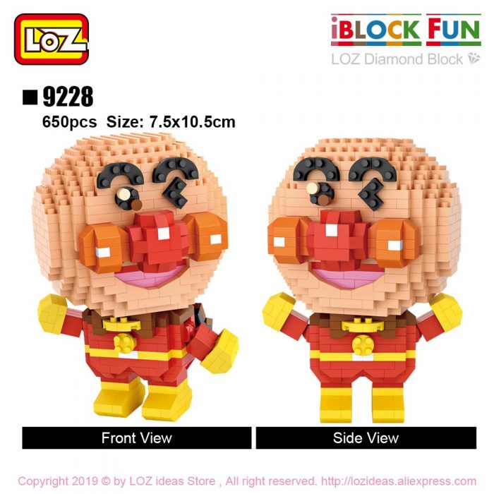 LOZ Micro Blocks Diamond Bricks Anpanman Red Fox Cartoon Character Anime Action Figures DIY Assembly Toys 3 - LOZ MALL