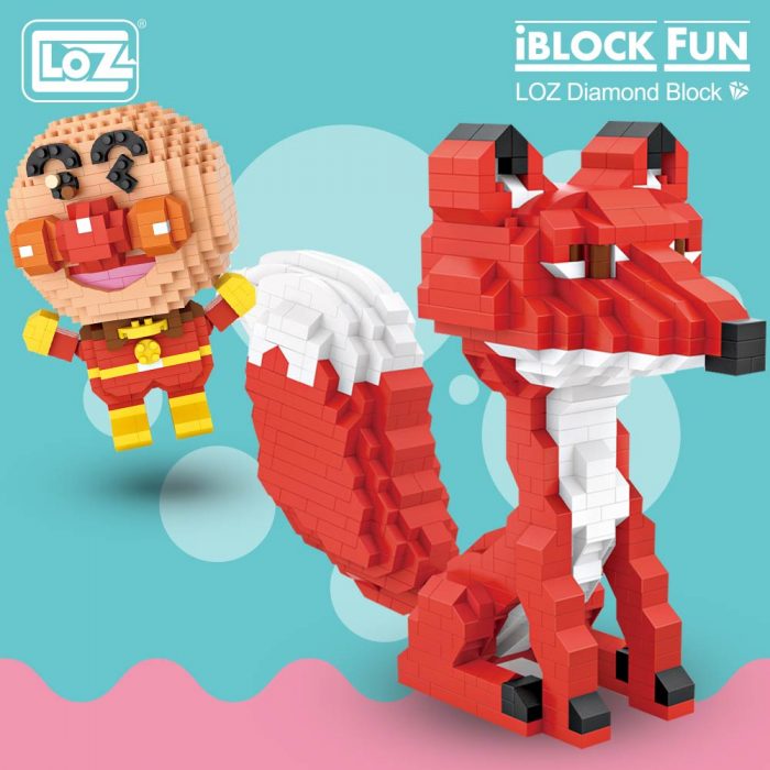 LOZ Micro Blocks Diamond Bricks Anpanman Red Fox Cartoon Character Anime Action Figures DIY Assembly Toys - LOZ MALL