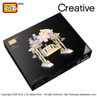 LOZ Mini Building Blocks pink convertible assembling building block car model assembling small particle toys pink 2 - LOZ MALL