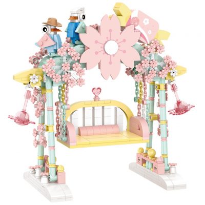 LOZ Mini Building Blocks pink convertible assembling building block car model assembling small particle toys pink 4 - LOZ MALL