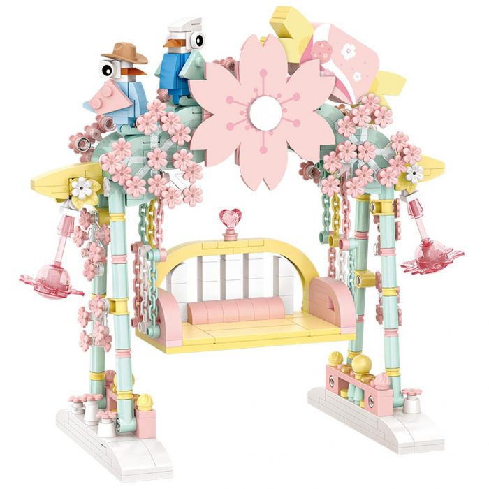 LOZ Mini Building Blocks pink convertible assembling building block car model assembling small particle toys pink 4 - LOZ MALL