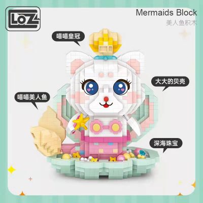 LOZ micro particle building blocks submarine mermaid adult difficult assembly girl puzzle DIY model toy 3 - LOZ MALL