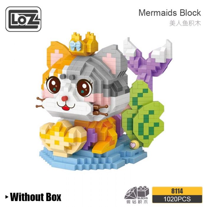 LOZ micro particle building blocks submarine mermaid adult difficult assembly girl puzzle DIY model toy 4 - LOZ MALL