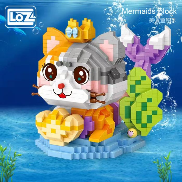 LOZ micro particle building blocks submarine mermaid adult difficult assembly girl puzzle DIY model toy - LOZ MALL