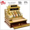 Lezi 00387 Supermarket Vintage Cash Register Coin Money Drawer Machine Mini Blocks Bricks Building Toy For - LOZ MALL