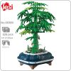 Lezi 00389 Eternal Herb Plant Safety Lucky Bamboo Shoot Bonsai Pot DIY Mini Blocks Bricks Building - LOZ MALL