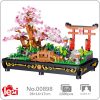 Lezi 00898 Eternal Plant Cherry Tree Gate Bridge Garden Bonsai Pot DIY Mini Blocks Bricks Building - LOZ MALL