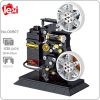 Lezi 00907 Cinema Movie Film Projector Black Video Recorder Machine DIY Mini Blocks Bricks Building Toy - LOZ MALL
