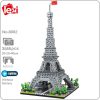 Lezi 8002 World Architecture Paris Eiffel Tower Square Light 3D Mini Diamond Blocks Bricks Building Toy - LOZ MALL