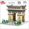 Lezi 8004 World Architecture Paris Triumphal Arch Gate Square Mini Diamond Blocks Bricks Building Toy For - LOZ MALL