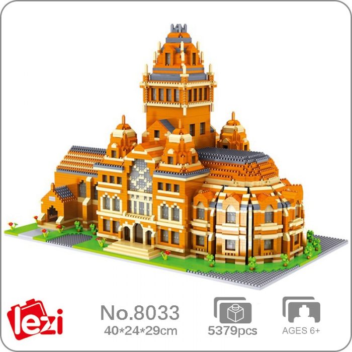 Lezi 8033 World Architecture Harvard University College School Mini Diamond Blocks Bricks Building Toy For Children - LOZ MALL