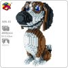 PZX 686 01 Animal World Beagle Hound Hunting Dog Pet Doll Model Mini Diamond Blocks Bricks - LOZ MALL