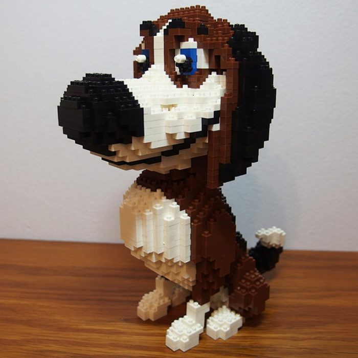 PZX 686 01 Animal World Beagle Hound Hunting Dog Pet Doll Model Mini Diamond Blocks Bricks 3 - LOZ MALL