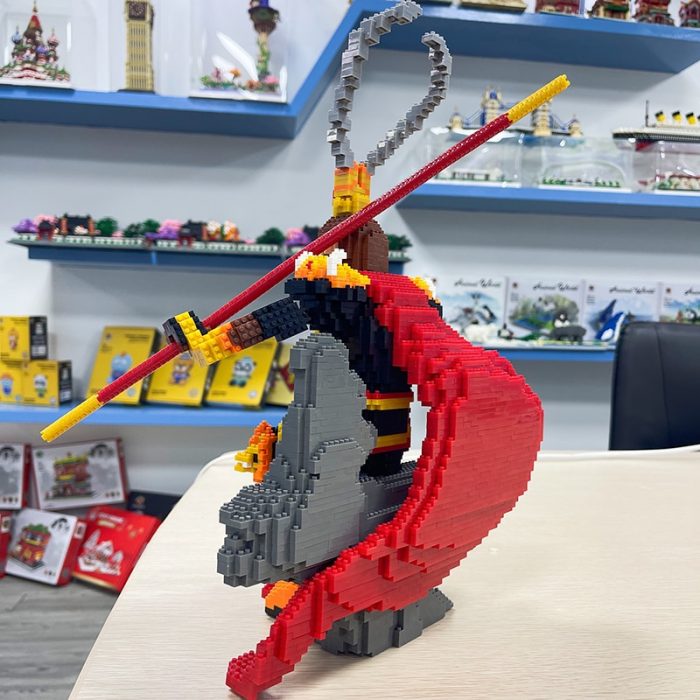 PZX 8842 Journey To The West Monkey King Animal Hero Doll Throne DIY Mini Diamond Blocks 3 - LOZ MALL