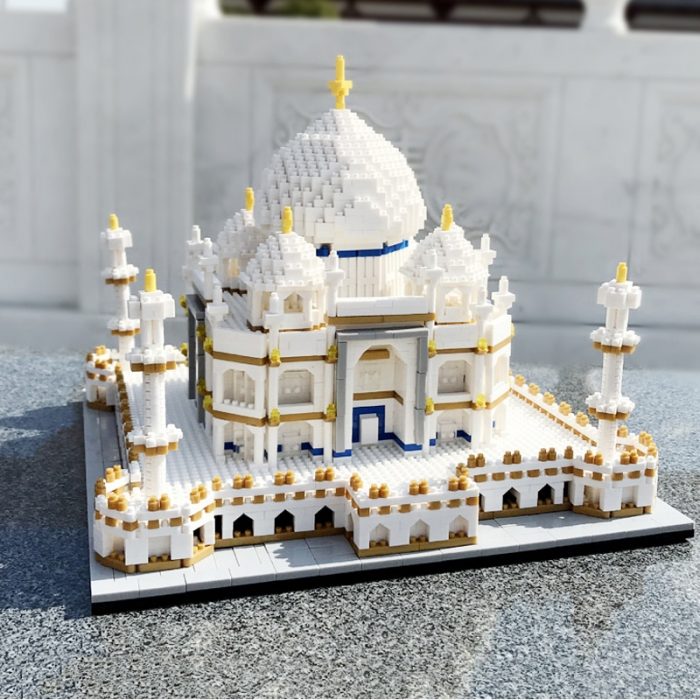 PZX 9914 World Architecture Taj Mahal Palace Mosque Temple DIY Mini Diamond Blocks Bricks Building Toy 1 - LOZ MALL