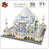 PZX 9914 World Architecture Taj Mahal Palace Mosque Temple DIY Mini Diamond Blocks Bricks Building Toy - LOZ MALL