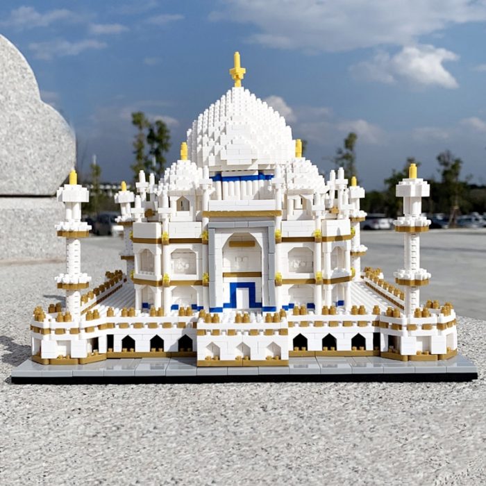 PZX 9914 World Architecture Taj Mahal Palace Mosque Temple DIY Mini Diamond Blocks Bricks Building Toy 2 - LOZ MALL