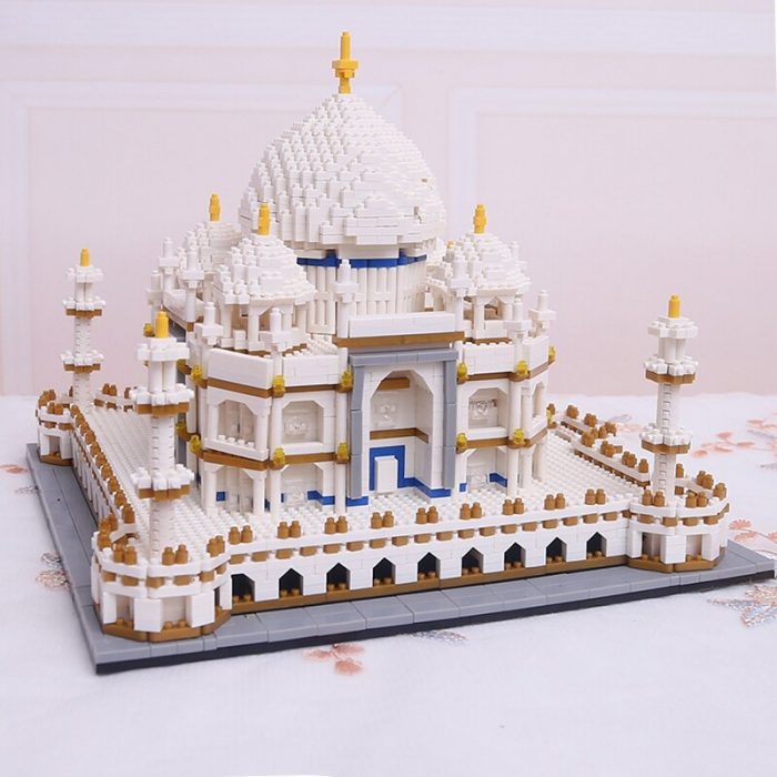 PZX 9914 World Architecture Taj Mahal Palace Mosque Temple DIY Mini Diamond Blocks Bricks Building Toy 3 - LOZ MALL