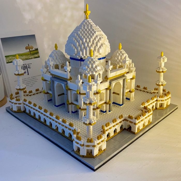 PZX 9914 World Architecture Taj Mahal Palace Mosque Temple DIY Mini Diamond Blocks Bricks Building Toy 4 - LOZ MALL