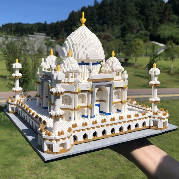 PZX 9914 World Architecture Taj Mahal Palace Mosque Temple DIY Mini Diamond Blocks Bricks Building Toy 5 - LOZ MALL