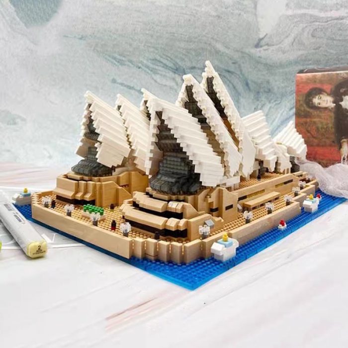 PZX 9916 World Architecture Sydney Opera House Theater Ocean Ship 3D Mini Diamond Blocks Bricks Building 1 - LOZ MALL