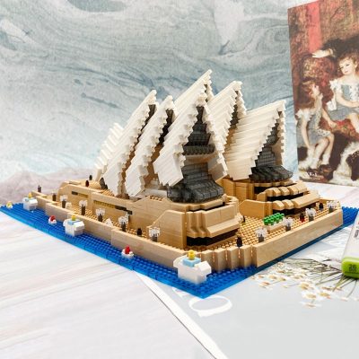 PZX 9916 World Architecture Sydney Opera House Theater Ocean Ship 3D Mini Diamond Blocks Bricks Building 2 - LOZ MALL