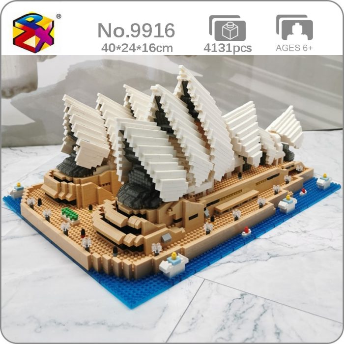 PZX 9916 World Architecture Sydney Opera House Theater Ocean Ship 3D Mini Diamond Blocks Bricks Building - LOZ MALL