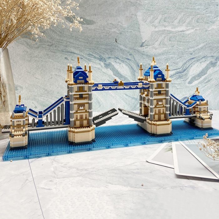 PZX 9919 World Architecture London Tower Bridge Thames River 3D Mini Diamond Blocks Bricks Building Toy 1 - LOZ MALL