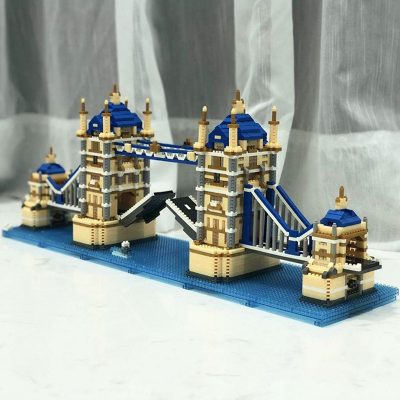 PZX 9919 World Architecture London Tower Bridge Thames River 3D Mini Diamond Blocks Bricks Building Toy 2 - LOZ MALL