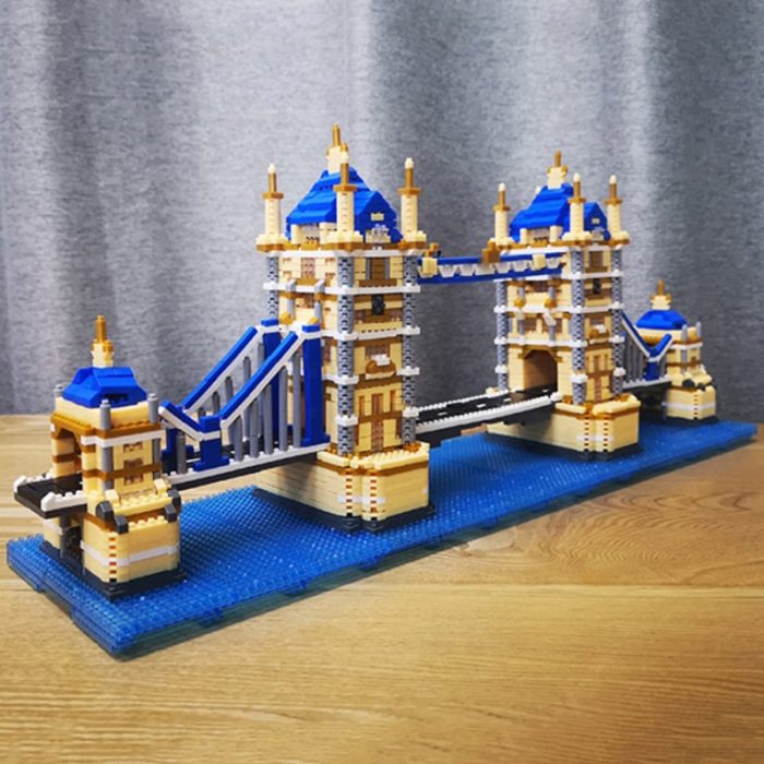 PZX 9919 World Architecture London Tower Bridge Thames River 3D Mini Diamond Blocks Bricks Building Toy 4 - LOZ MALL