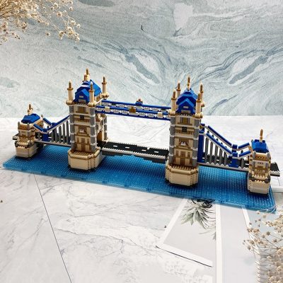 PZX 9919 World Architecture London Tower Bridge Thames River 3D Mini Diamond Blocks Bricks Building Toy 5 - LOZ MALL