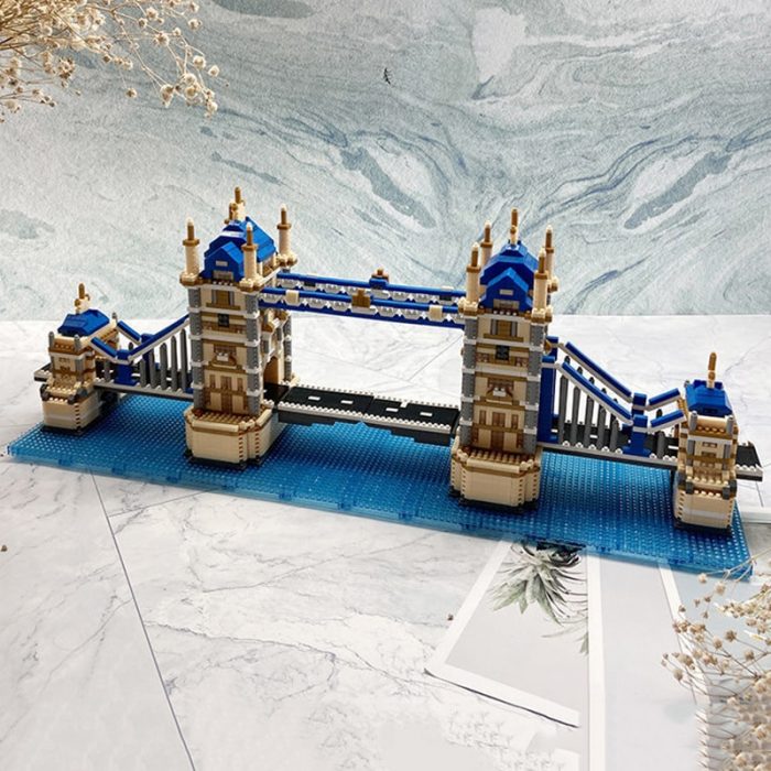 PZX 9919 World Architecture London Tower Bridge Thames River 3D Mini Diamond Blocks Bricks Building Toy 5 - LOZ MALL