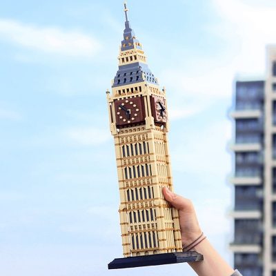 PZX 9920 World Architecture Elizabeth Tower Big Ben Clock Model Mini Diamond Blocks Bricks Building Toy 2 - LOZ MALL