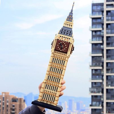 PZX 9920 World Architecture Elizabeth Tower Big Ben Clock Model Mini Diamond Blocks Bricks Building Toy 5 - LOZ MALL