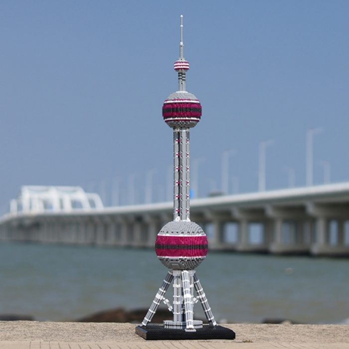PZX 9921 World Architecture Oriental Pearl Radio TV Tower DIY Mini Diamond Blocks Bricks Building Toy 1 - LOZ MALL