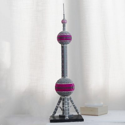 PZX 9921 World Architecture Oriental Pearl Radio TV Tower DIY Mini Diamond Blocks Bricks Building Toy 3 - LOZ MALL