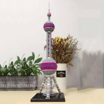 PZX 9921 World Architecture Oriental Pearl Radio TV Tower DIY Mini Diamond Blocks Bricks Building Toy 4 - LOZ MALL