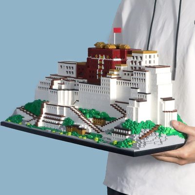 PZX 9922 World Architecture Tibet Lhasa Potala Palace Flag House DIY Mini Diamond Blocks Bricks Building 2 - LOZ MALL