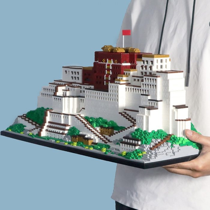 PZX 9922 World Architecture Tibet Lhasa Potala Palace Flag House DIY Mini Diamond Blocks Bricks Building 2 - LOZ MALL