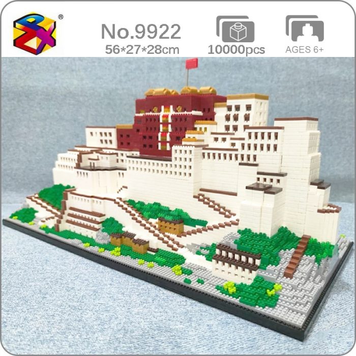 PZX 9922 World Architecture Tibet Lhasa Potala Palace Flag House DIY Mini Diamond Blocks Bricks Building - LOZ MALL