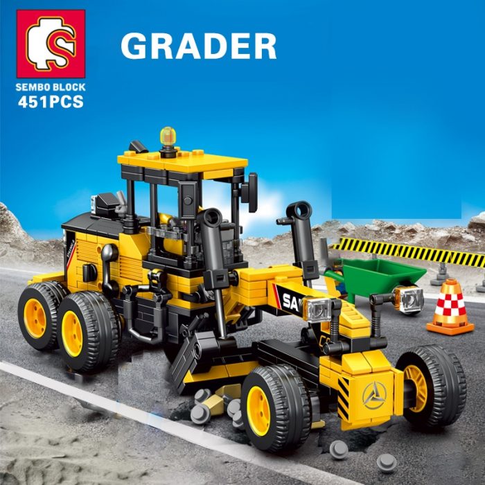 SEMBO 4 Style City Engineering Truck Building Blocks Excavator Loader Car City Construction MOC Bricks Kids 1 - LOZ MALL